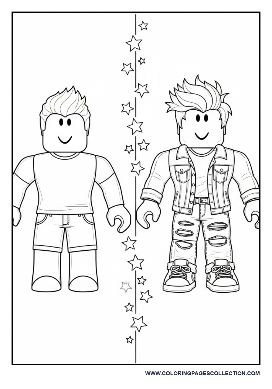 Roblox Avatar Before and After Outfit