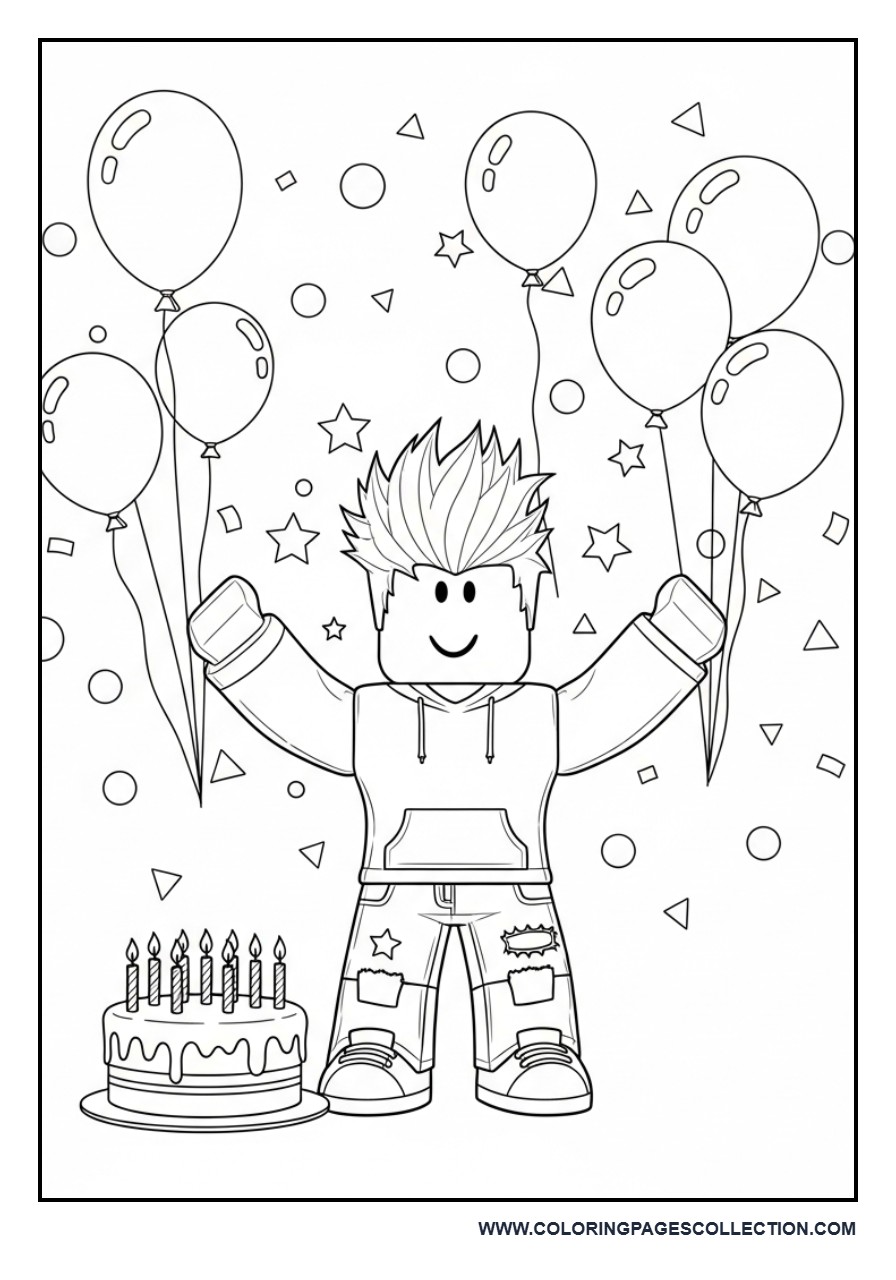 Roblox Avatar Birthday Party Scene