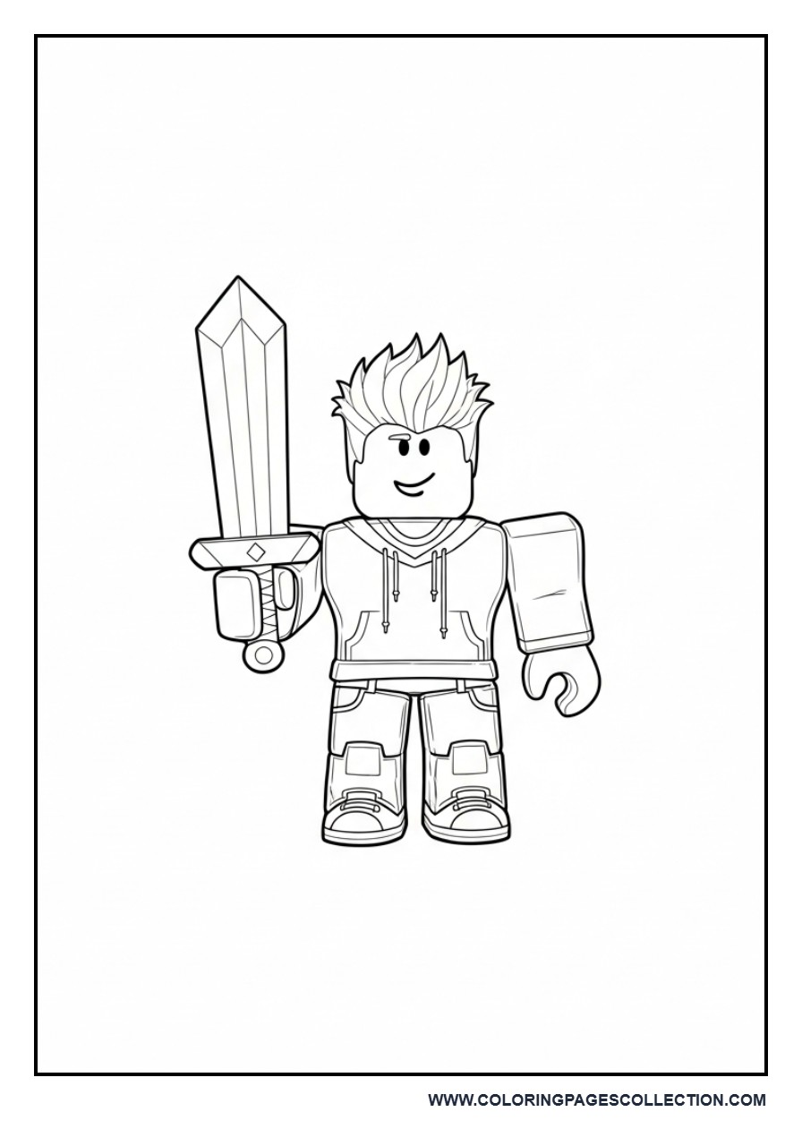 Roblox Avatar Holding Sword (Simple)