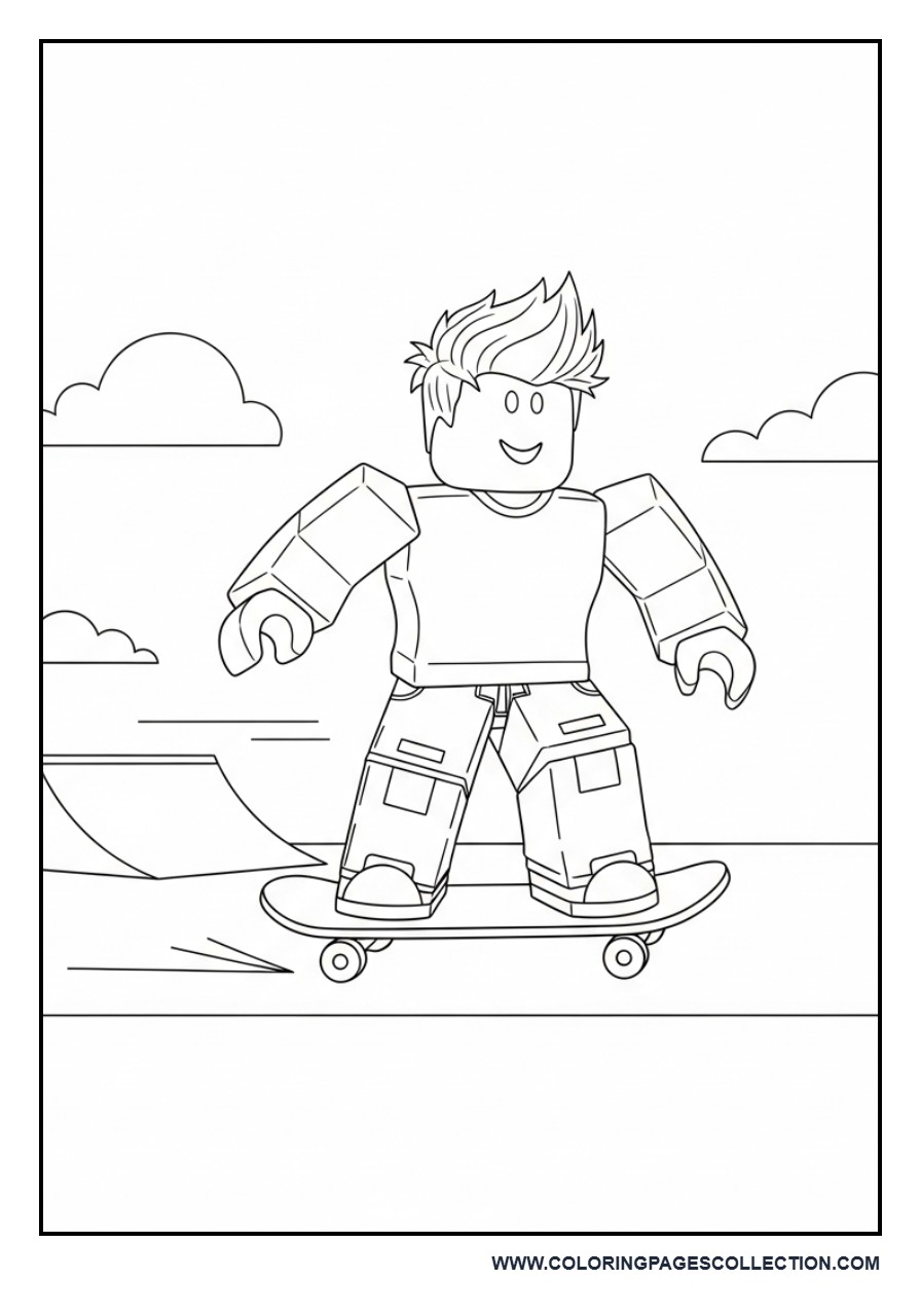 Roblox Avatar Riding Skateboard