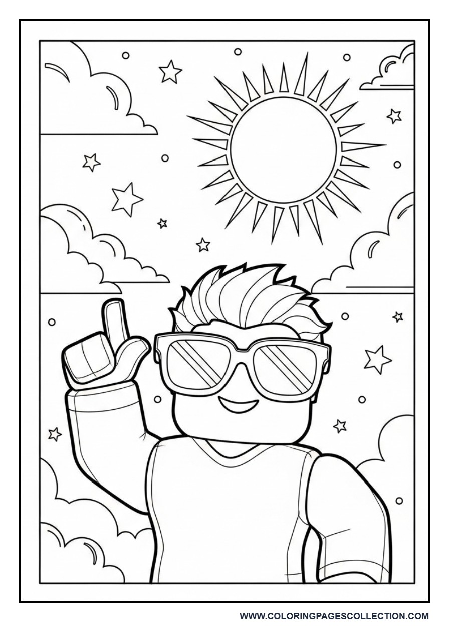 Roblox Avatar with Sunglasses Pose