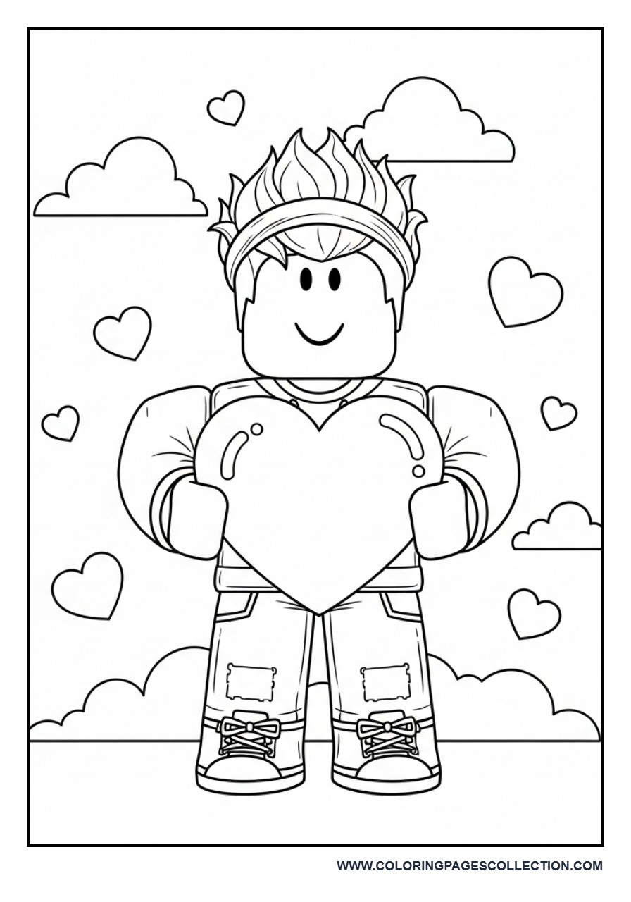 Roblox Character Holding Heart
