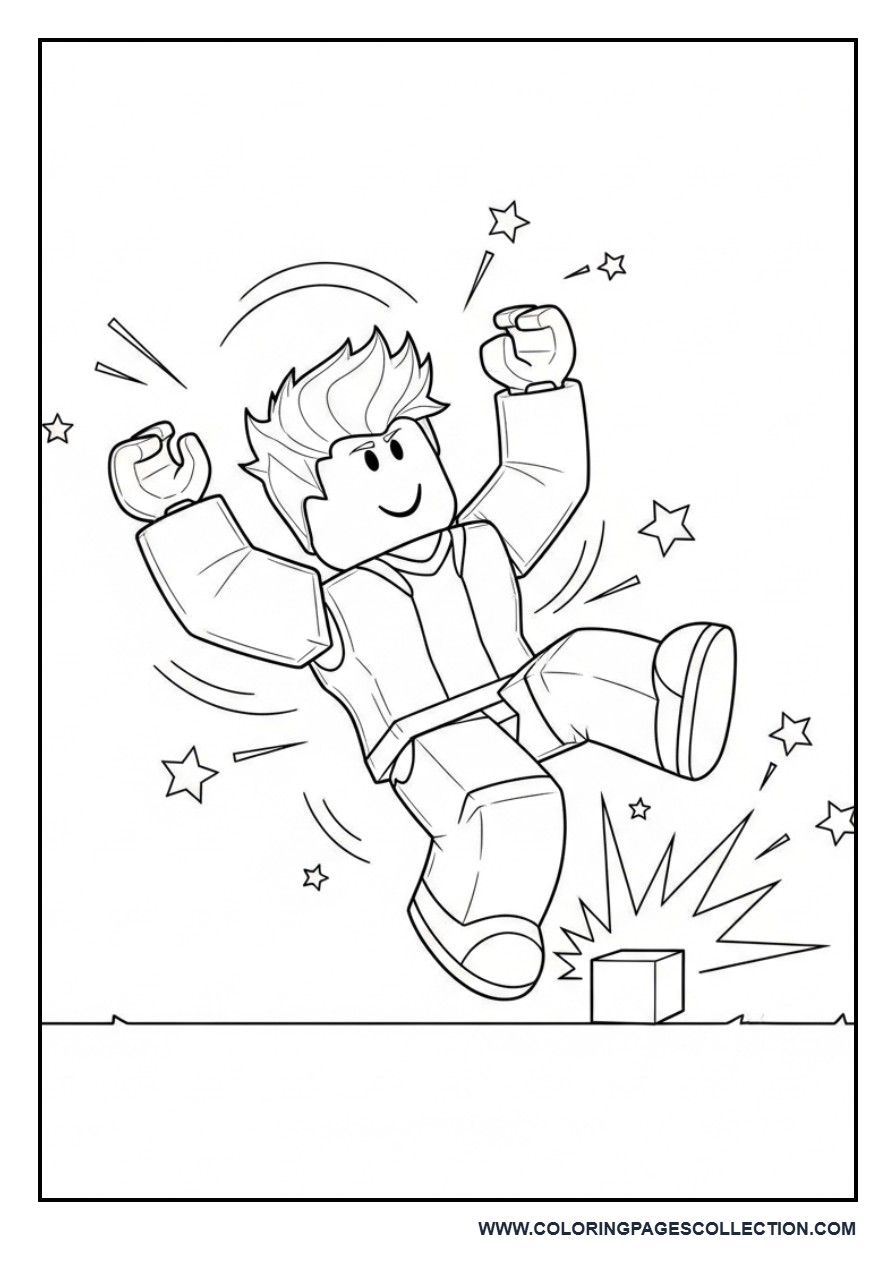 Roblox Character Tripping on Block