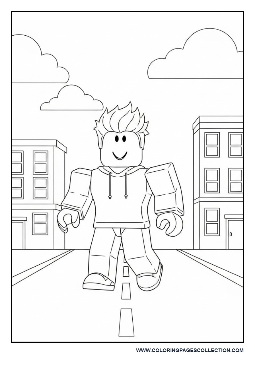 Roblox City Street Scene