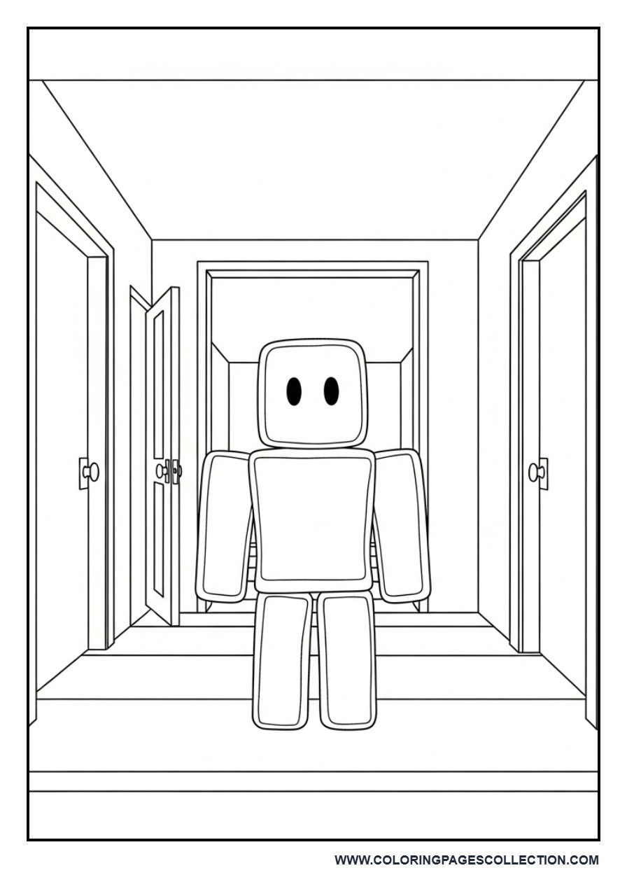 Roblox Doors Style Figure