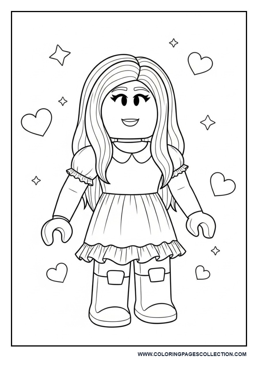 Roblox Girl Avatar Dress-Up Outfit