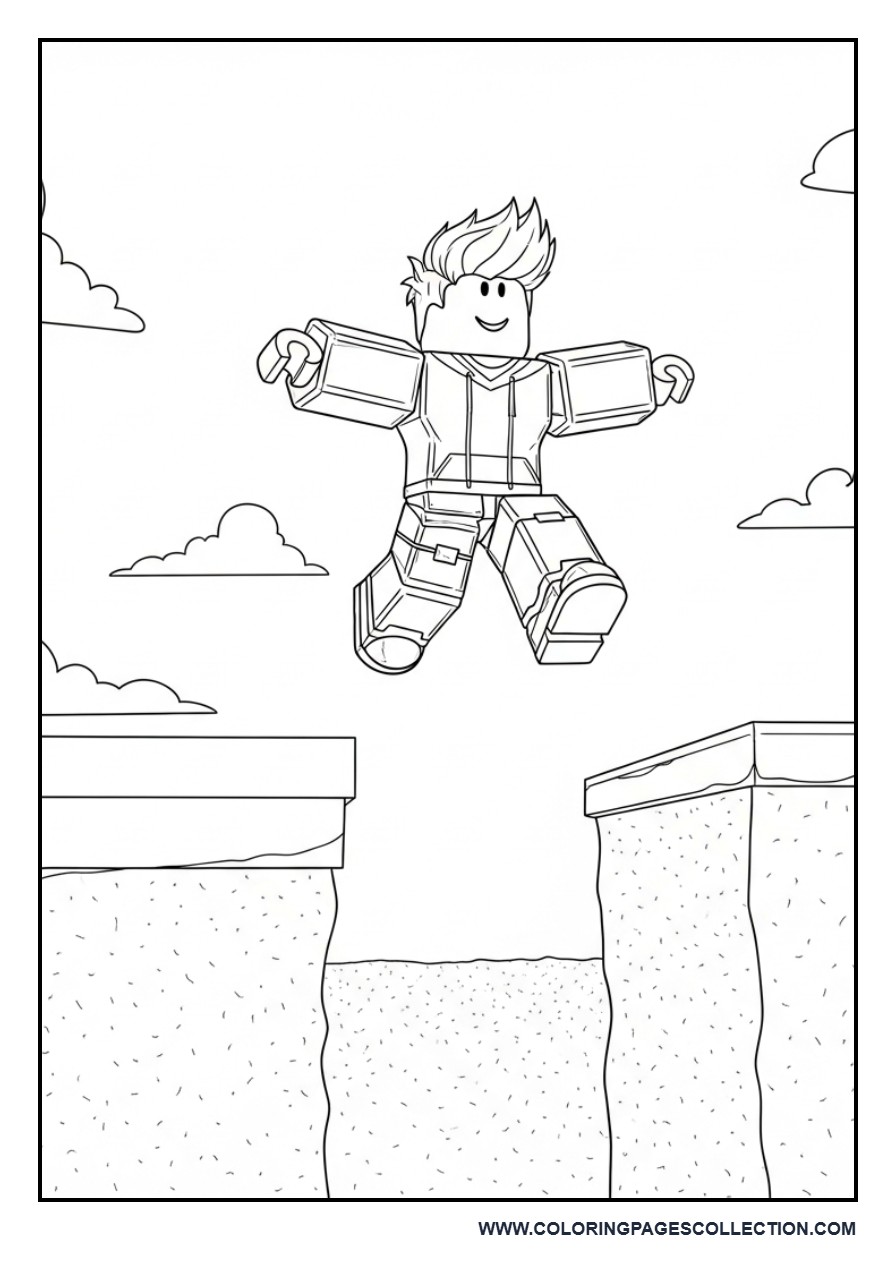 Roblox Hero Jumping Over Gap