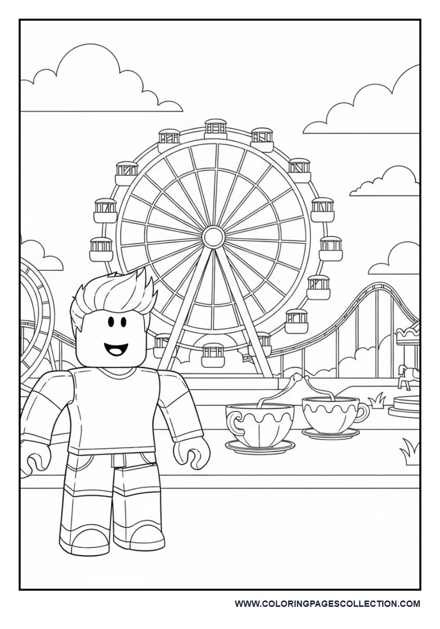 Roblox Theme Park Scene