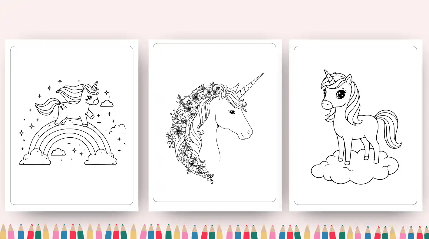 Unicorn Coloring Pages