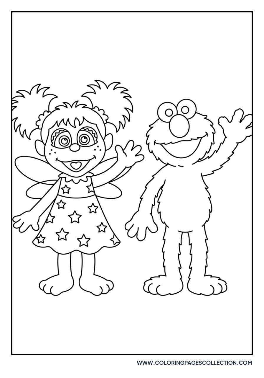 Abby and Elmo Best Friends