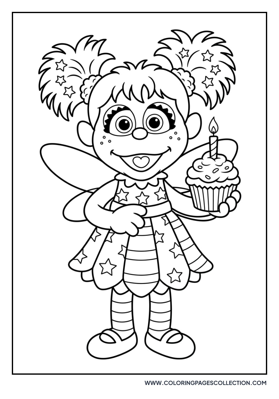 Abby Cadabby and a Cupcake