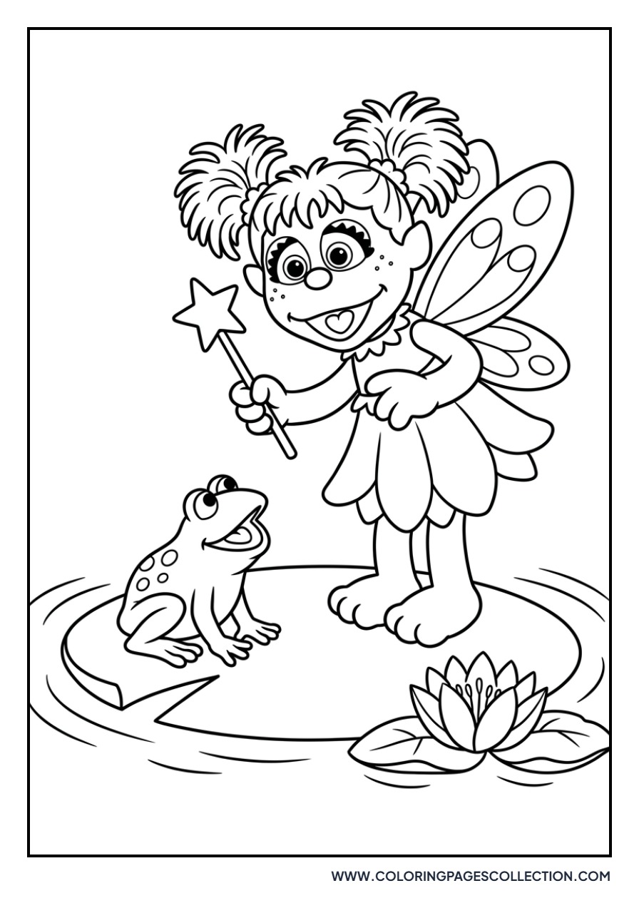 Abby Cadabby and a Friendly Frog