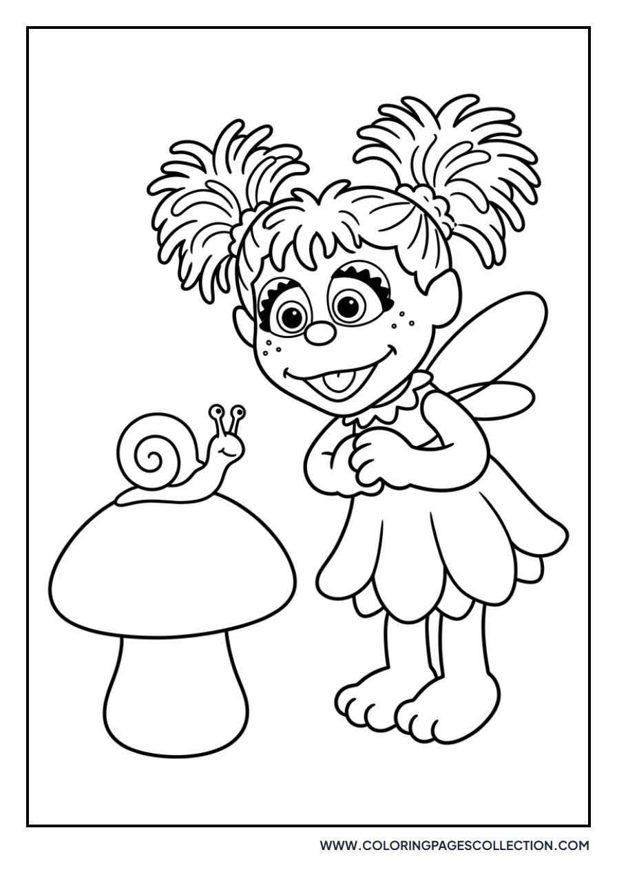 Abby Cadabby and a Snail