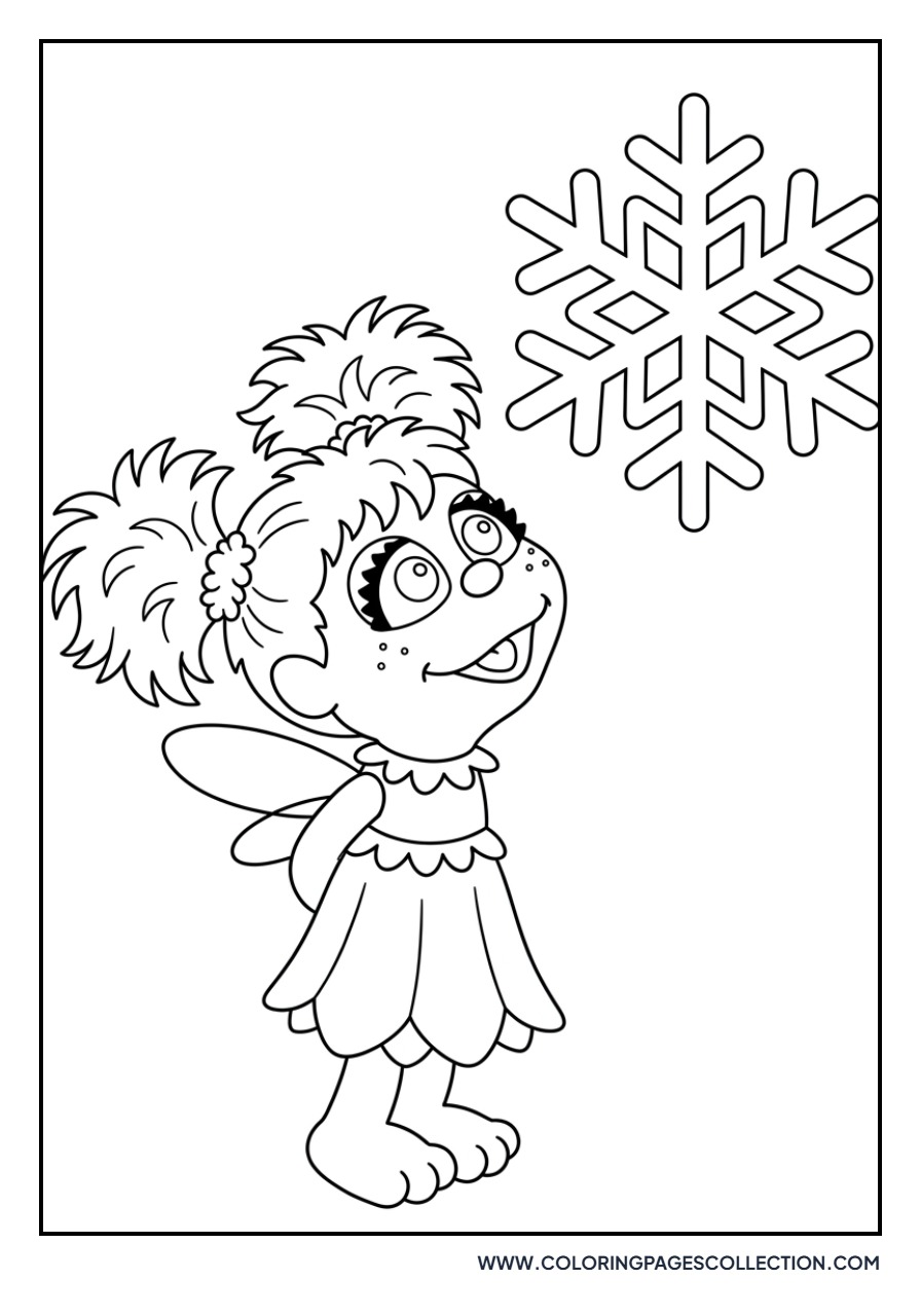 Abby Cadabby and a Snowflake
