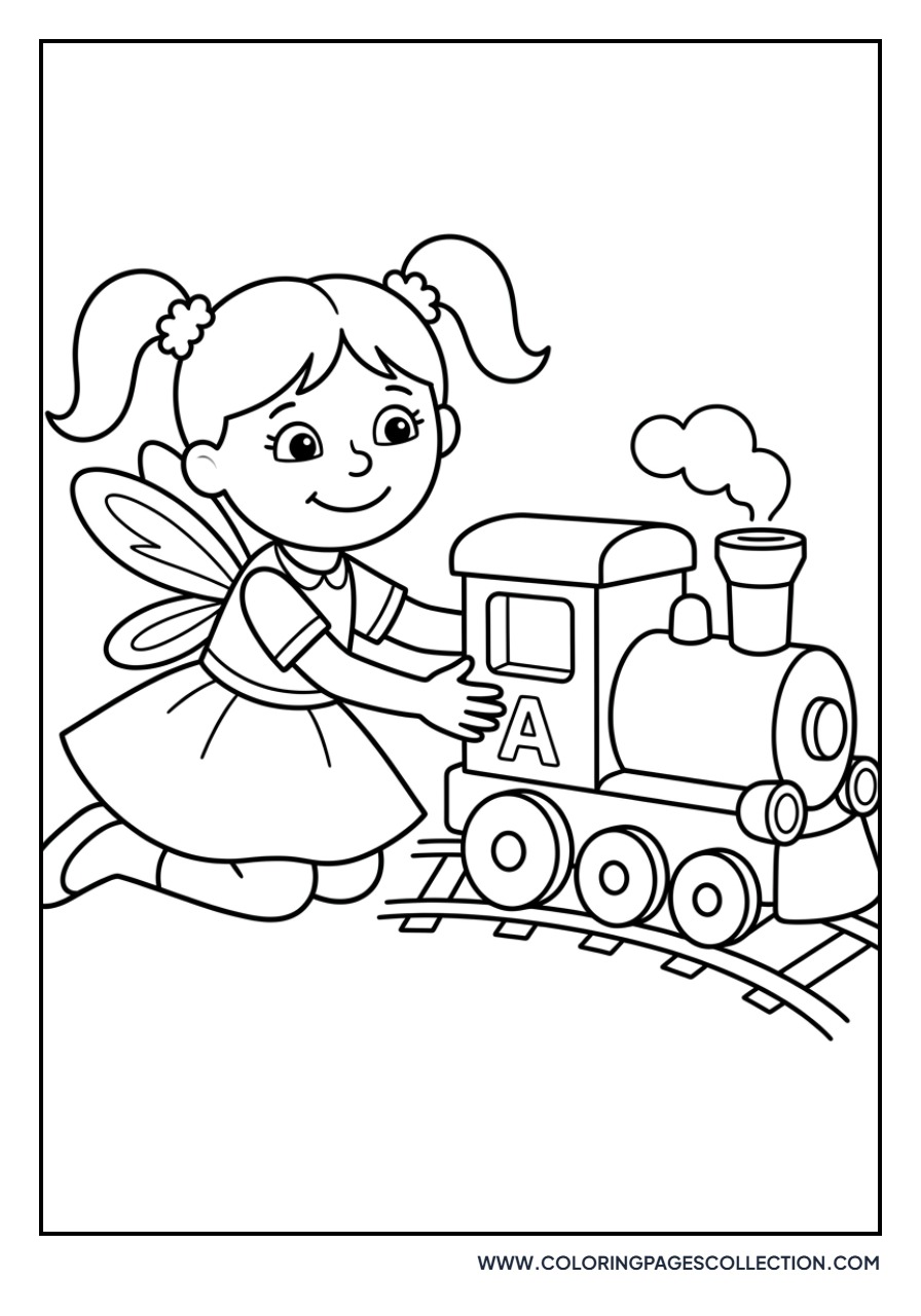 Abby Cadabby and a Toy Train