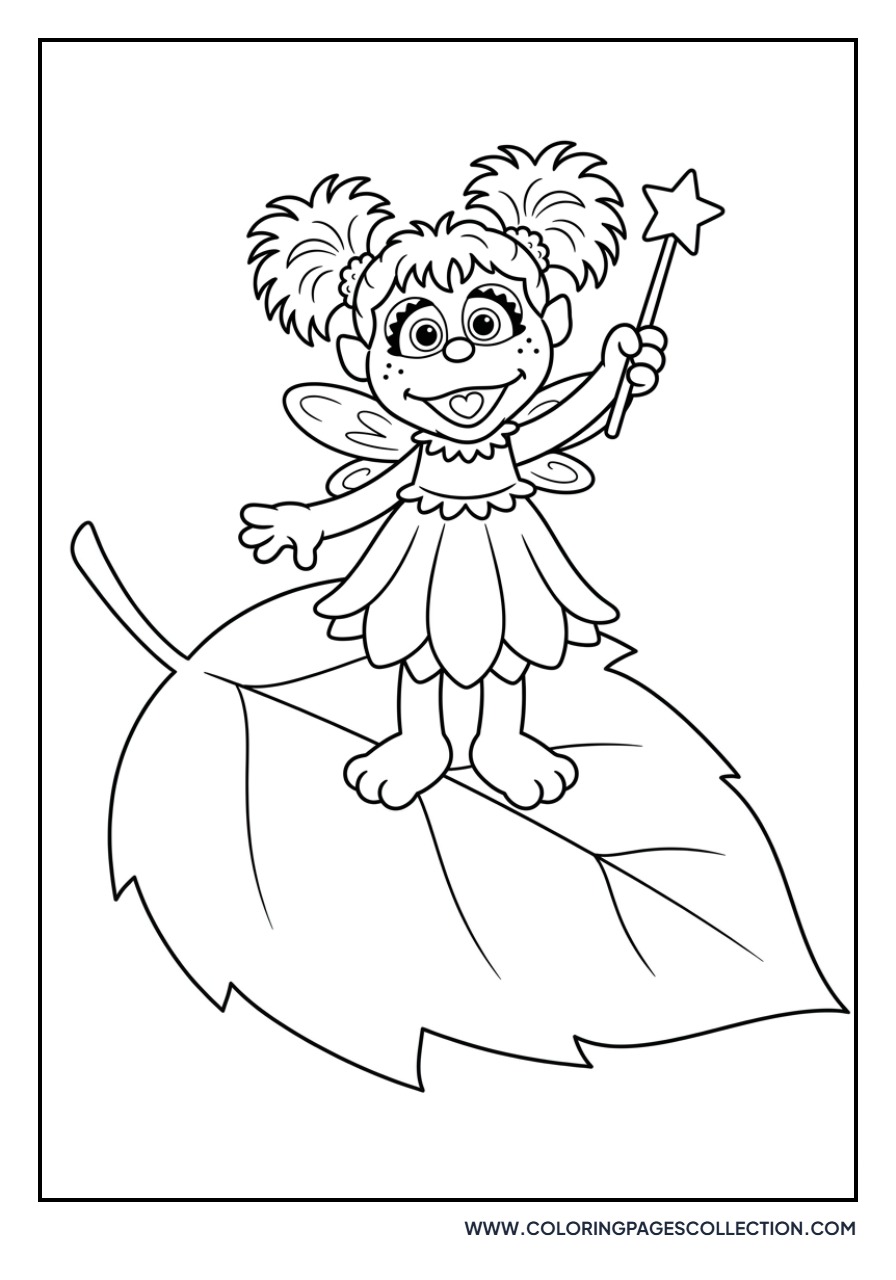 Abby Cadabby Balancing on a Leaf