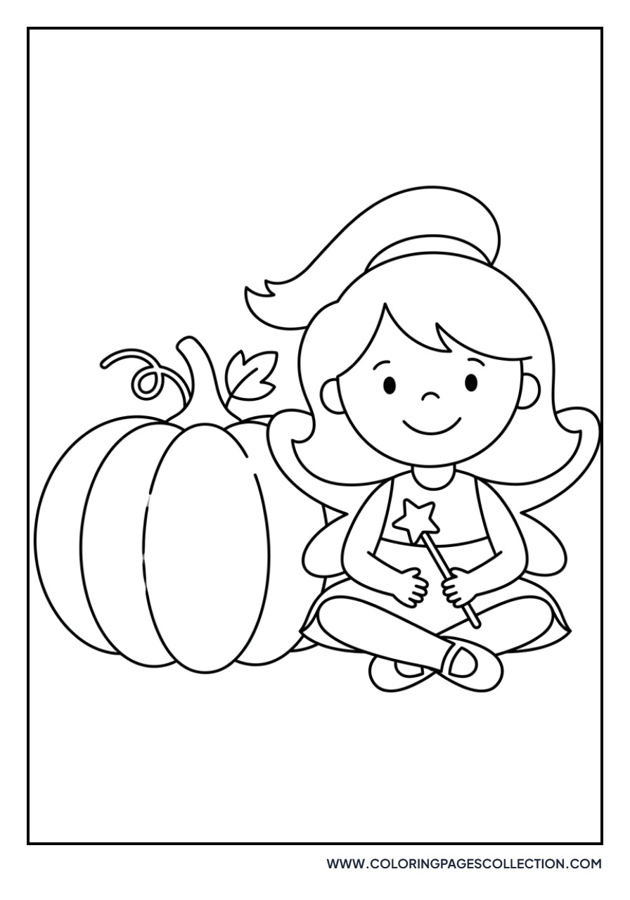 Abby Cadabby in a Pumpkin Patch