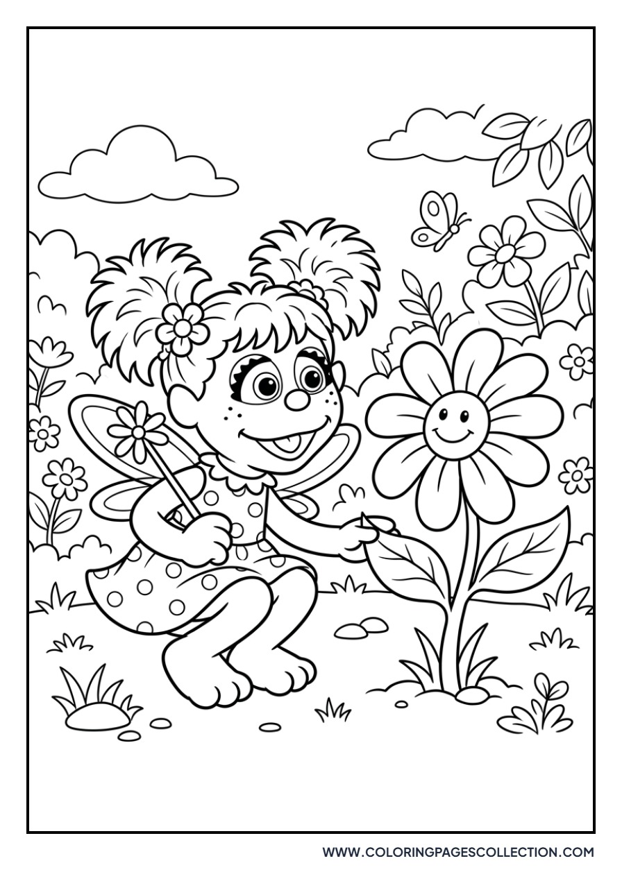 Abby Cadabby in the Garden