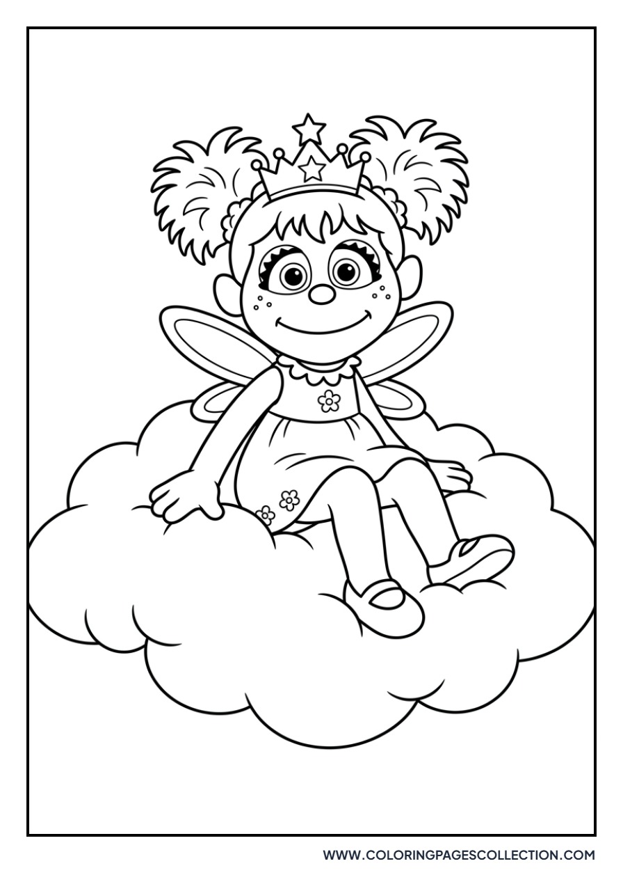 Abby Cadabby Sitting on a Cloud