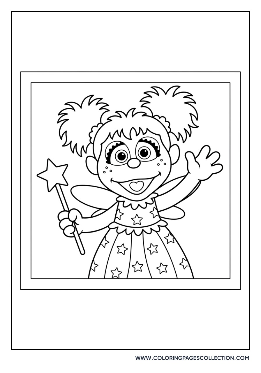 Abby Cadabby Waving from a Window