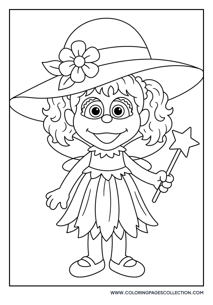 Abby Cadabby Wearing a Sun Hat