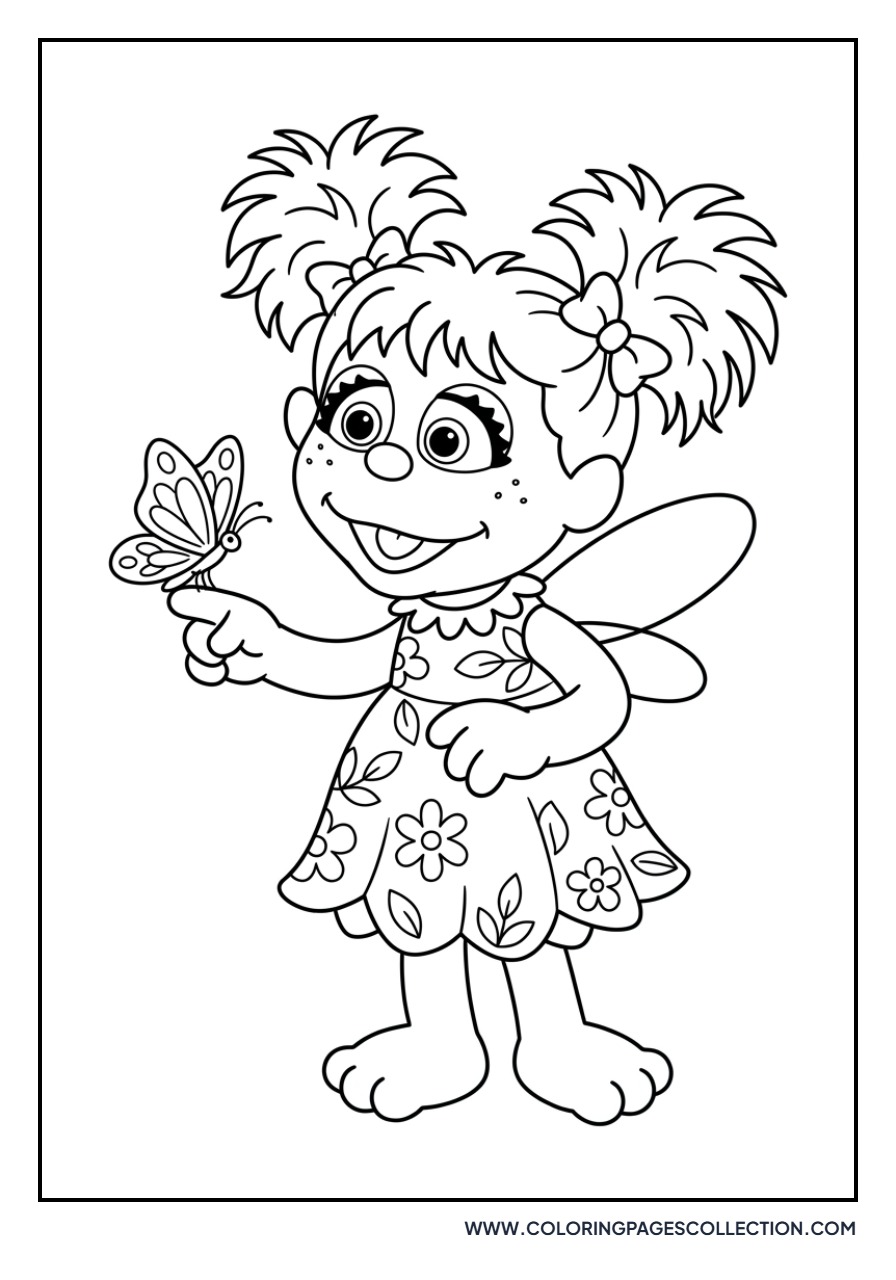 Abby Cadabby with a Butterfly