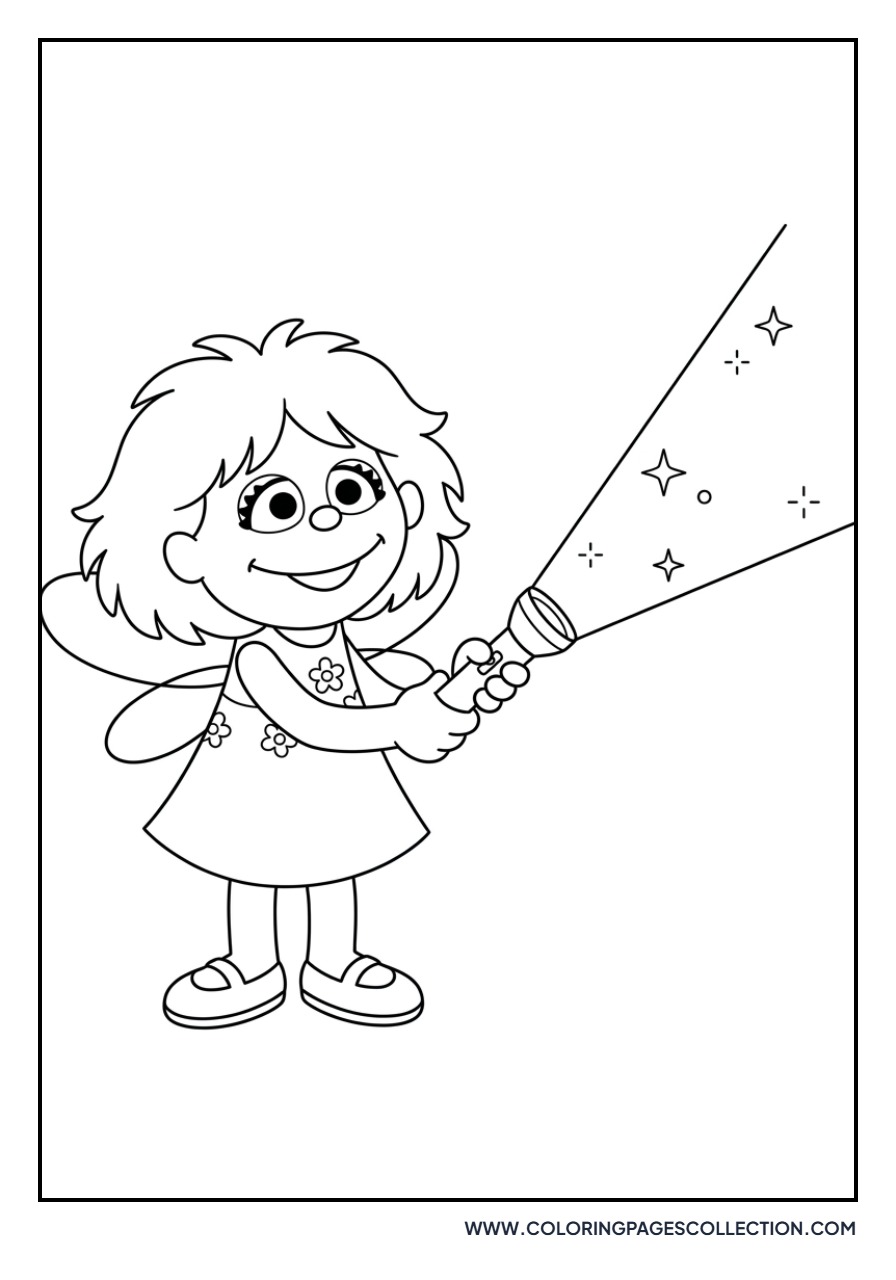 Abby Cadabby with a Flashlight