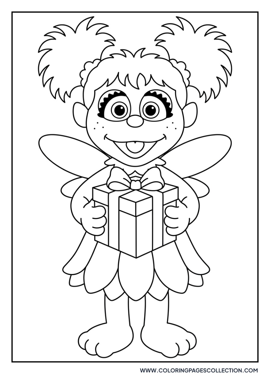Abby Cadabby with a Gift Box