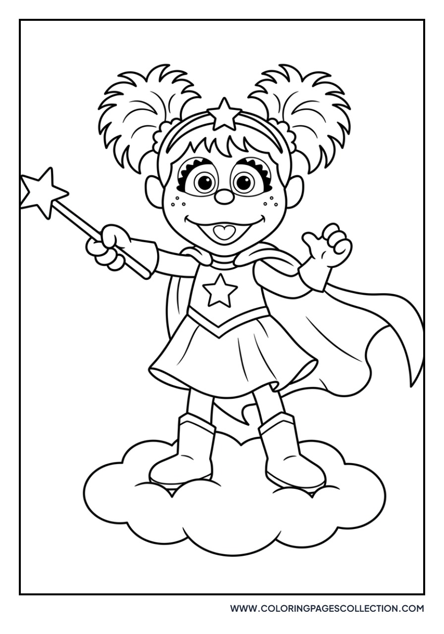 Abby Cadabby with a Magic Wand and Cape