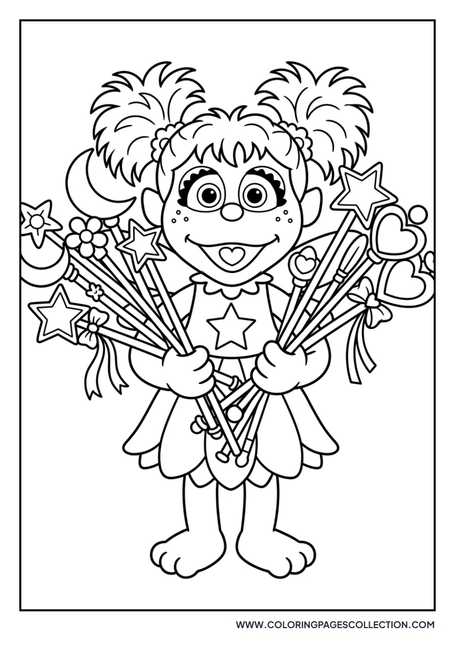 Abby Cadabby with a Magic Wand Bouquet