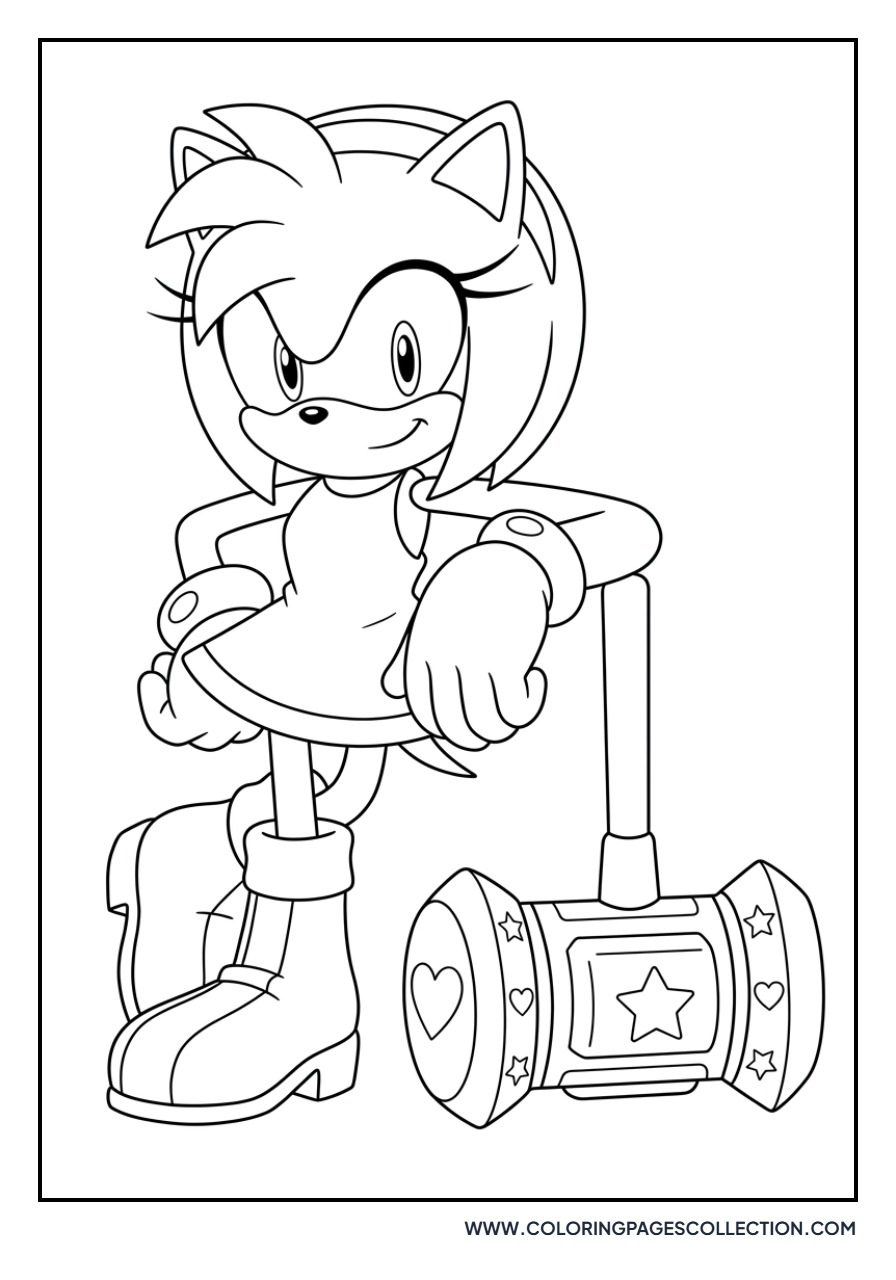 Amy Rose and her Hammer