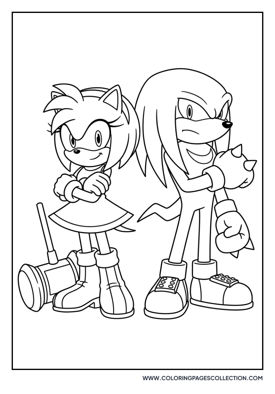 Amy Rose and Knuckles