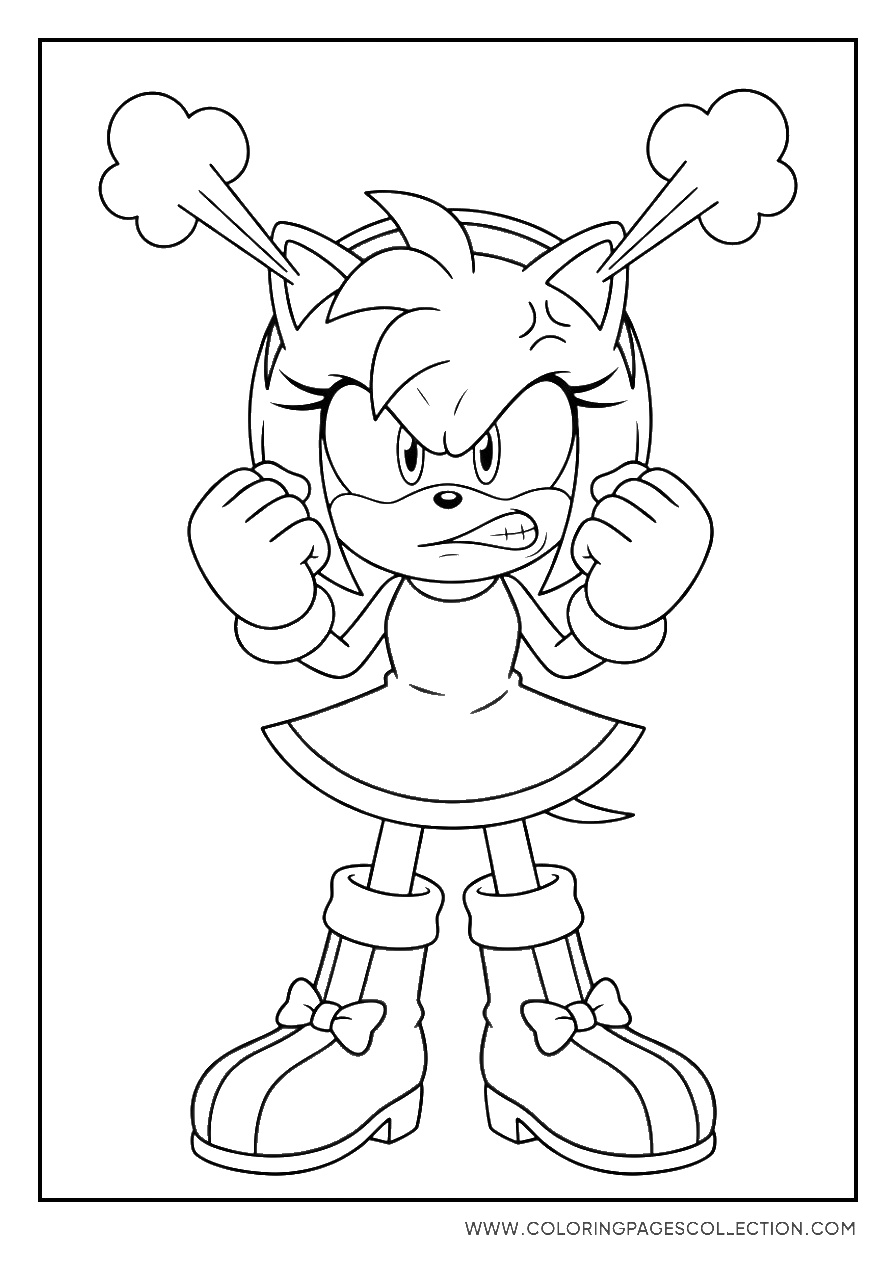 Amy Rose Angry Face