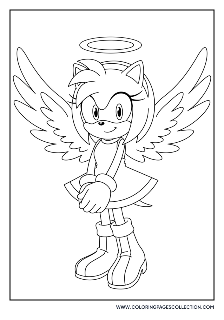 Amy Rose as an Angel