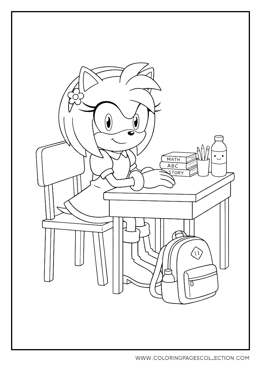 Amy Rose at School