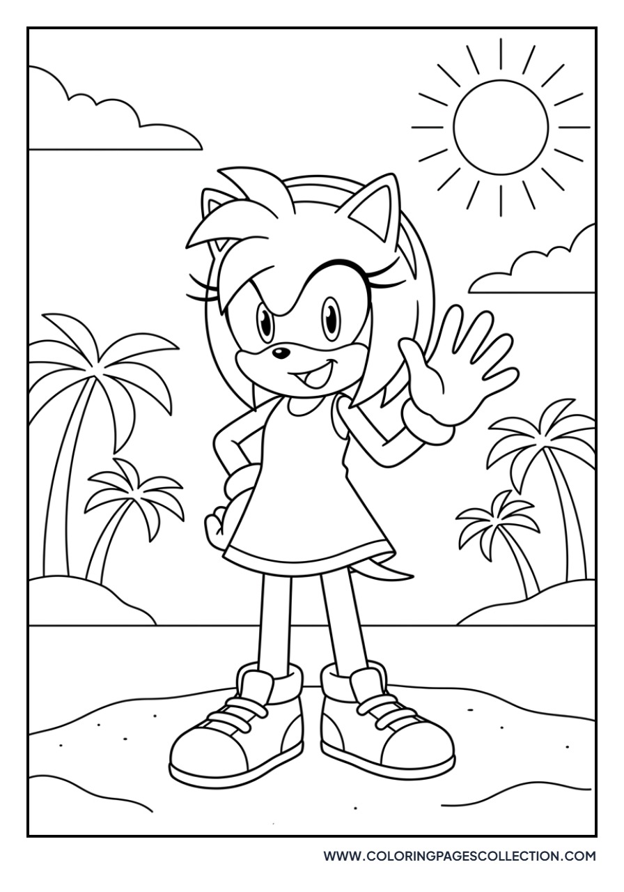 Amy Rose at the Beach