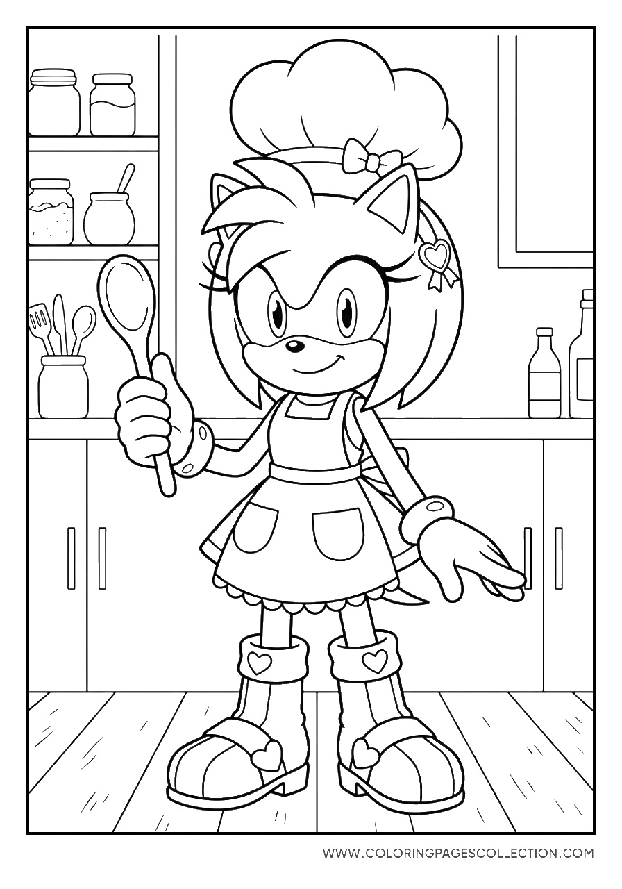 Amy Rose Chef Outfit