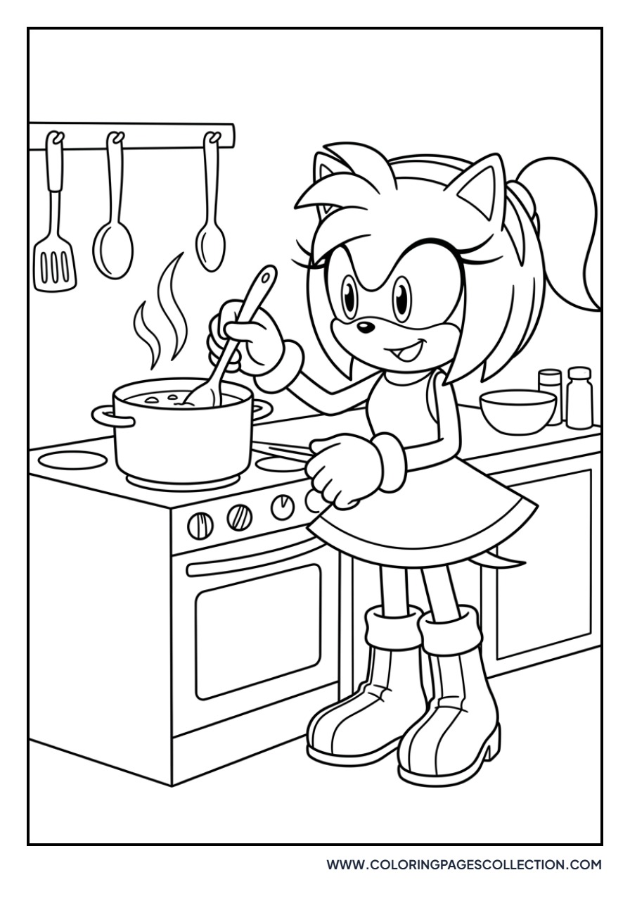 Amy Rose Cooking Soup