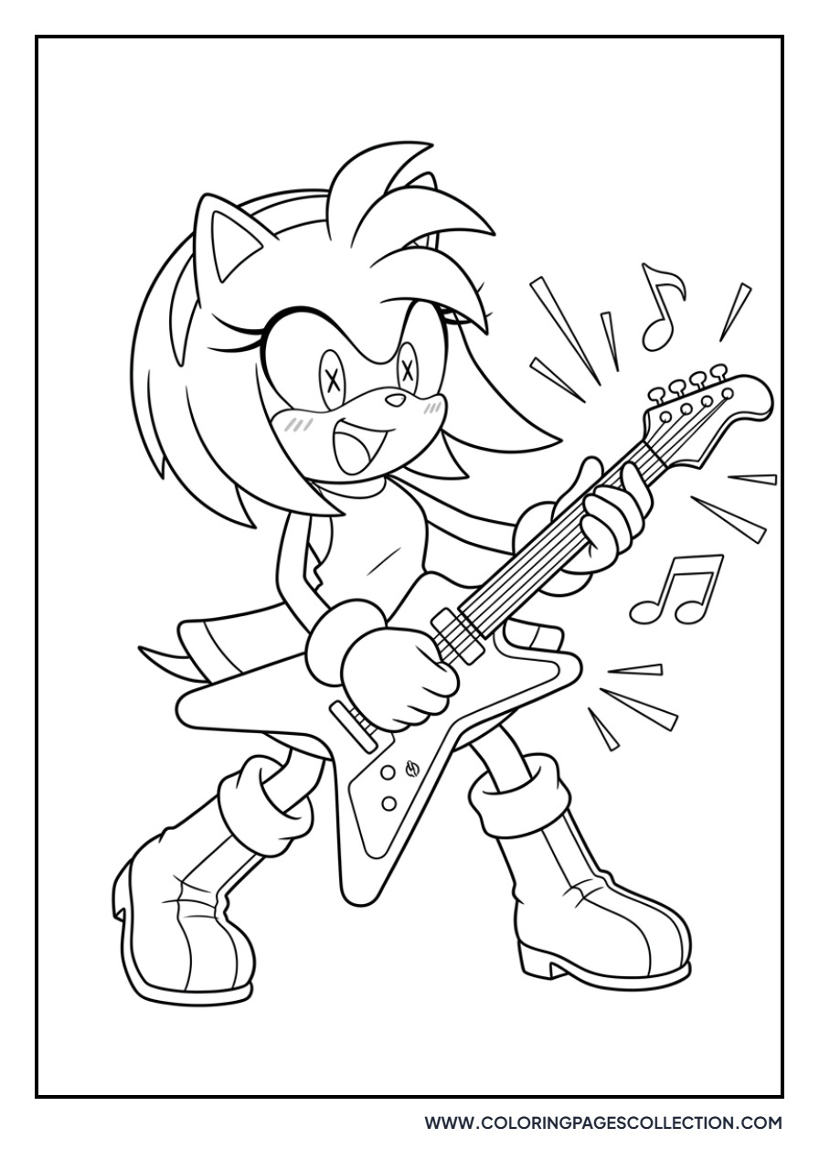 Amy Rose Playing Guitar