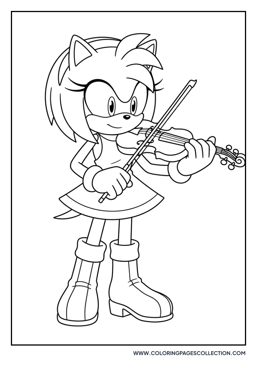 Amy Rose Playing Violin
