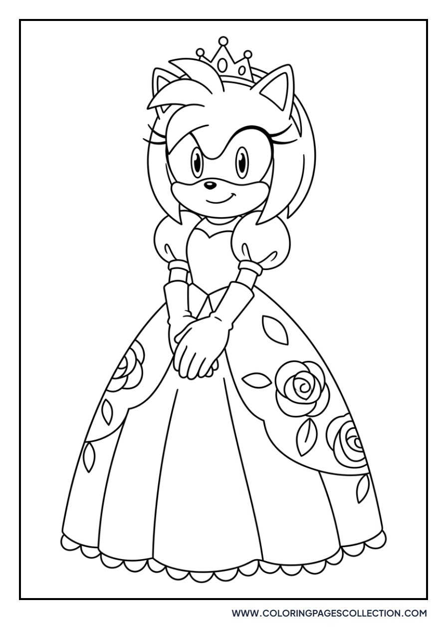 Amy Rose Princess Dress