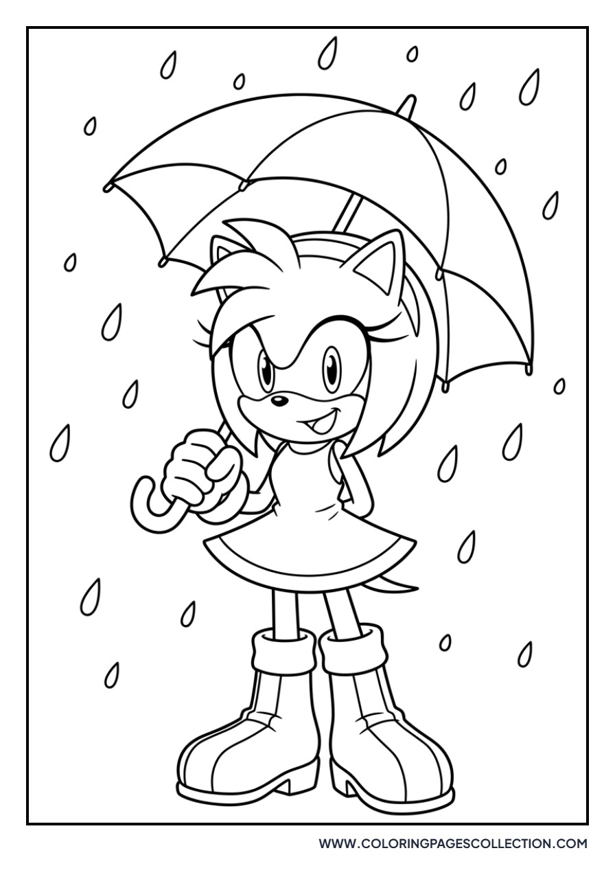Amy Rose Rainy Day