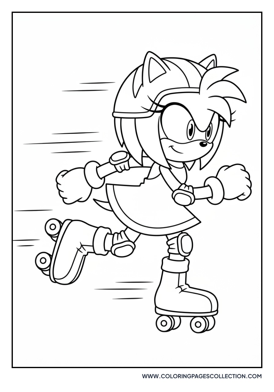Amy Rose Roller Skating