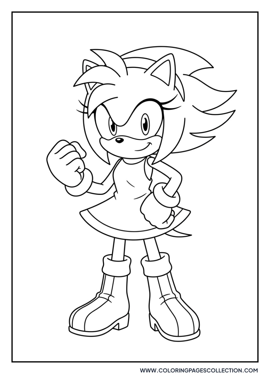 Amy Rose Superhero Pose