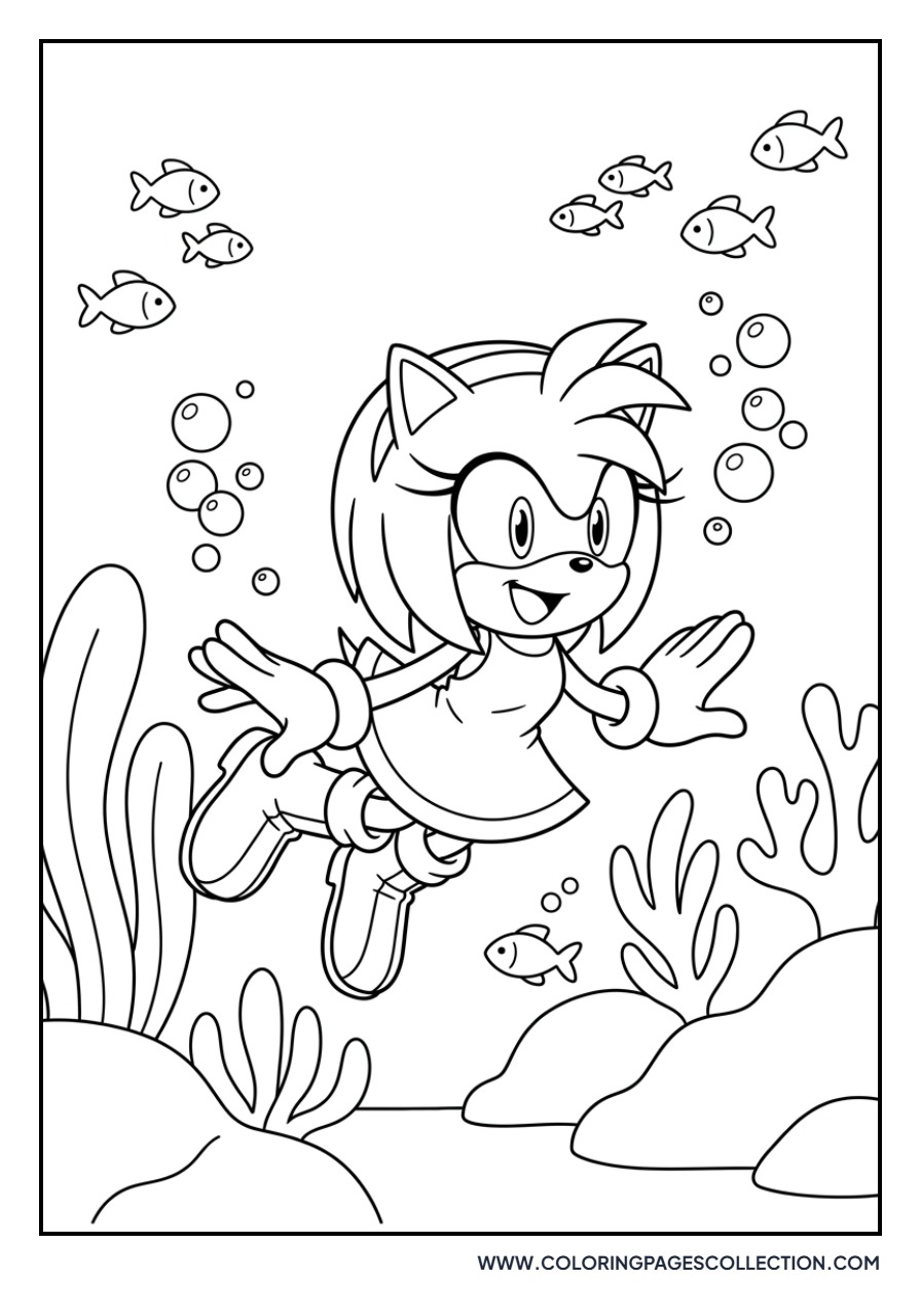 Amy Rose Underwater