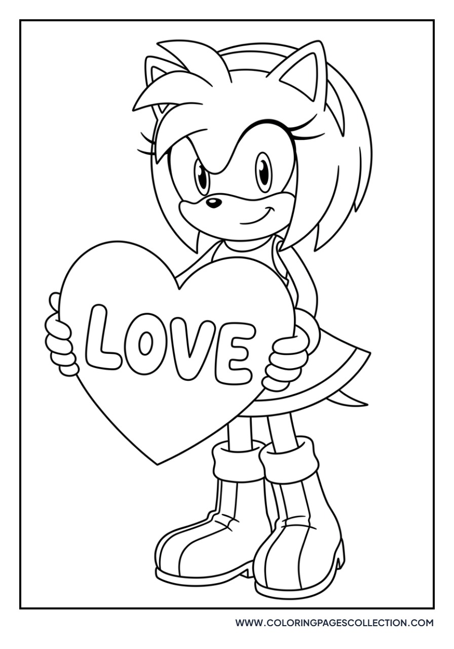 Amy Rose Valentine Heart