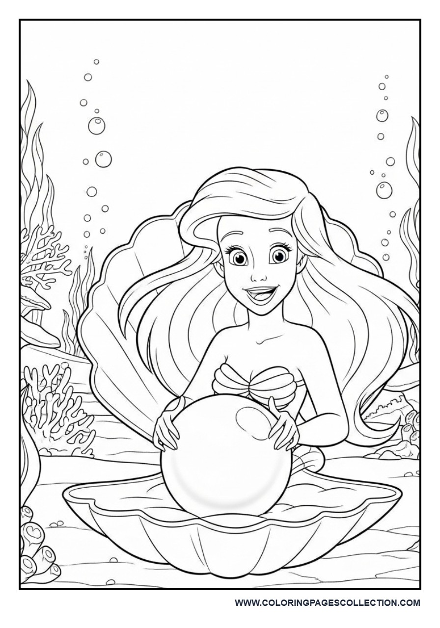 Ariel and the Giant Pearl
