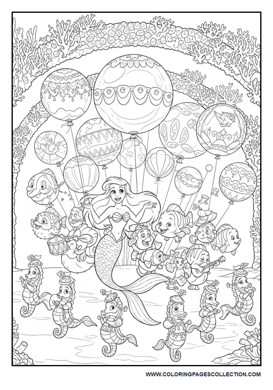 Ariel and the Ocean Balloon Parade
