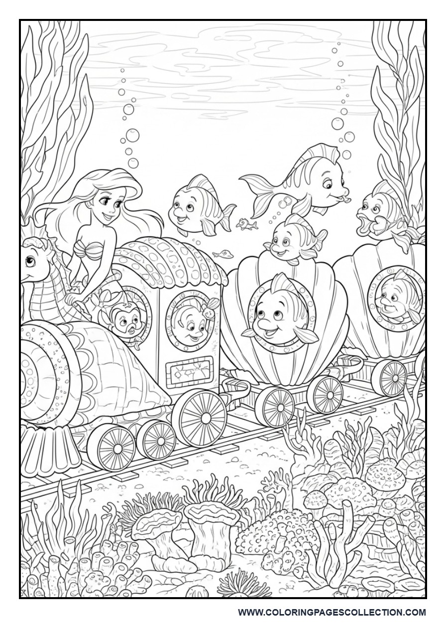 Ariel and the Underwater Train
