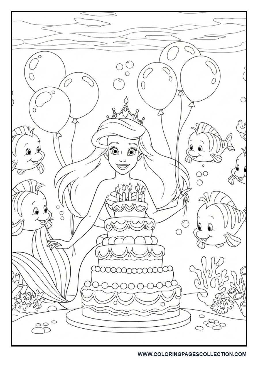 Ariel Birthday Party Under the Sea